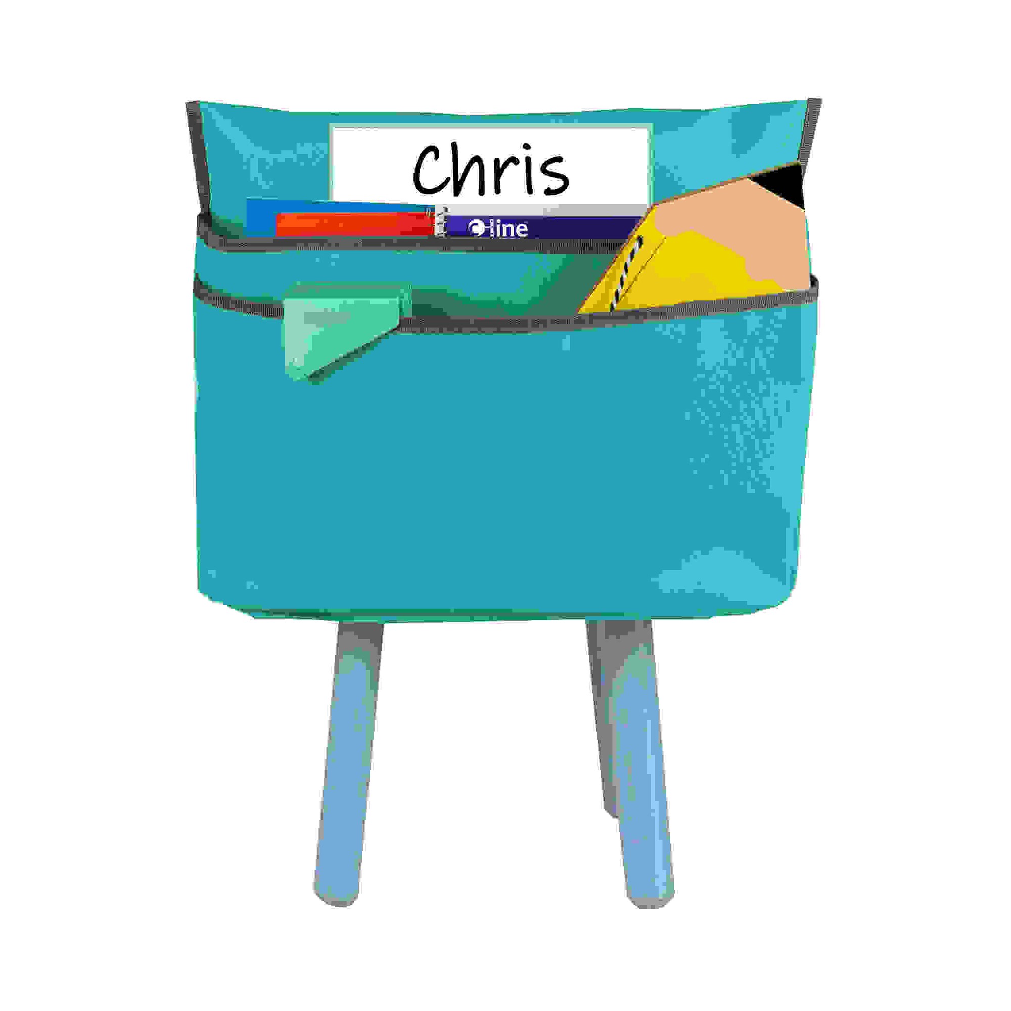 Standard Chair Cubbie, 14", Seafoam Green