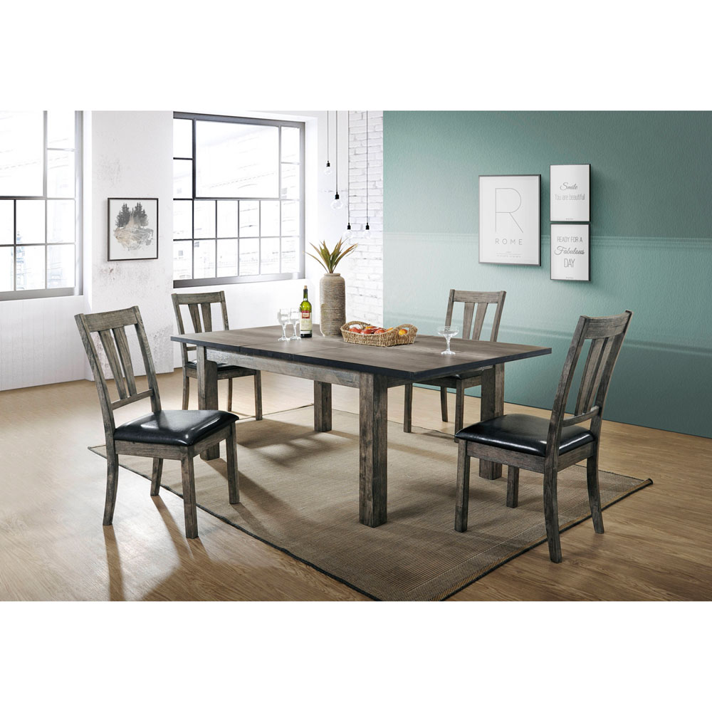 Drexel Dining 5PC Set - 78x42x30H Table, 4 P/U Side Chairs