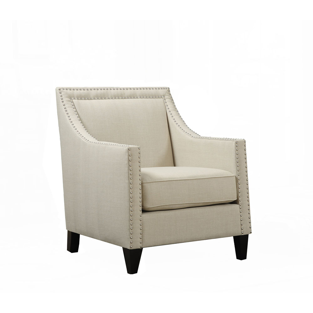 Bridgehampton Accent Chair w/ Nail Trim, 29"Wx31"Dx35.5"H