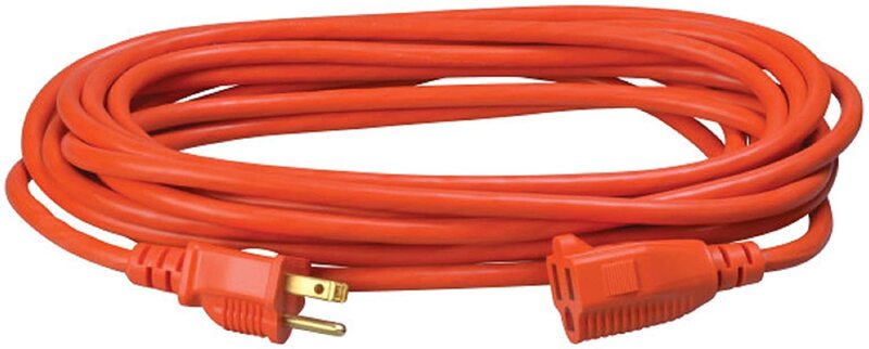 016/3 25 Ft. Orange Extension Cord