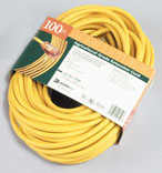 012/3 100 Ft. Yellow Extension Cord
