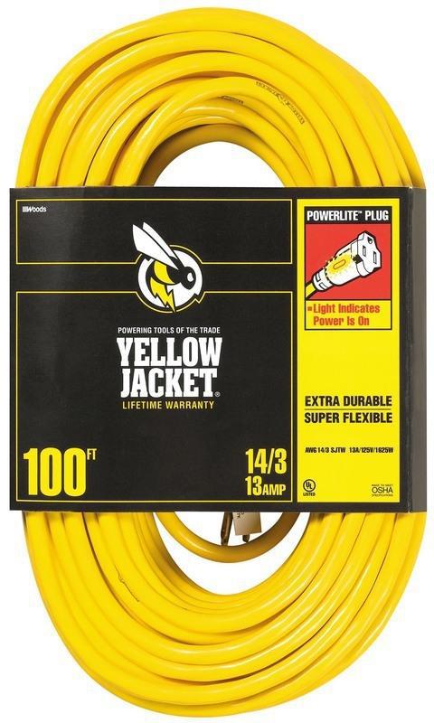 14/3 100 Ft. Yellow Jacket Extension Cord
