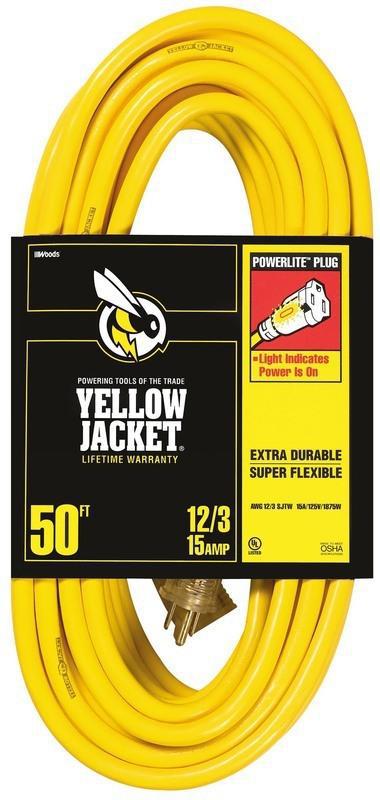 12/3 50 Ft. Yellow Jacket Extension Cord