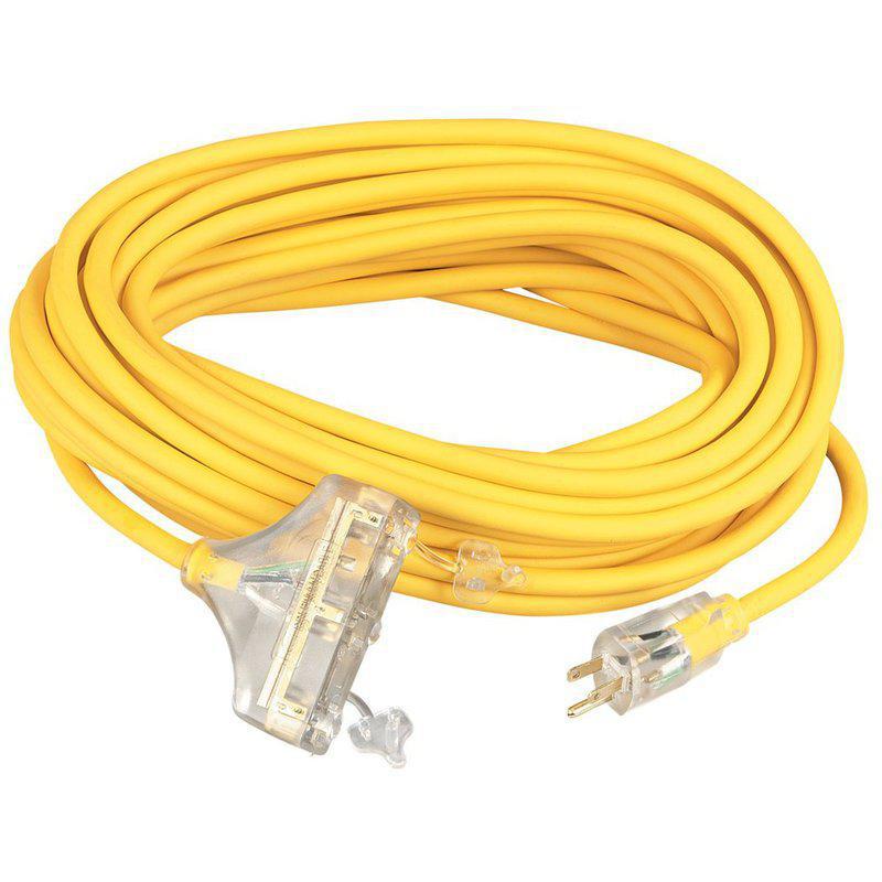 4189SW8802 12/3 100 Ft. Yellow Power Cord