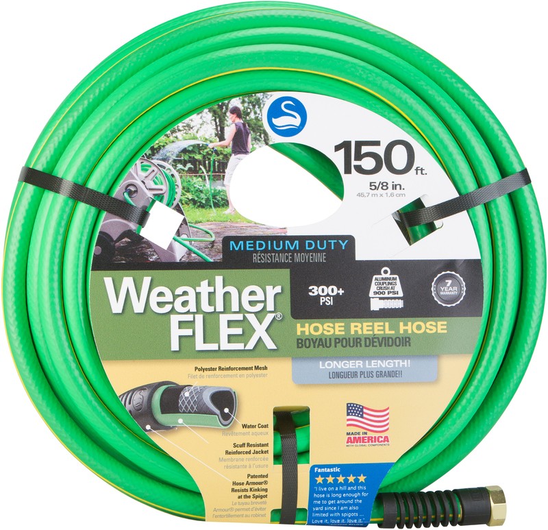 150 ft. Reinforced Vinyl Garden Hose Reel Hose