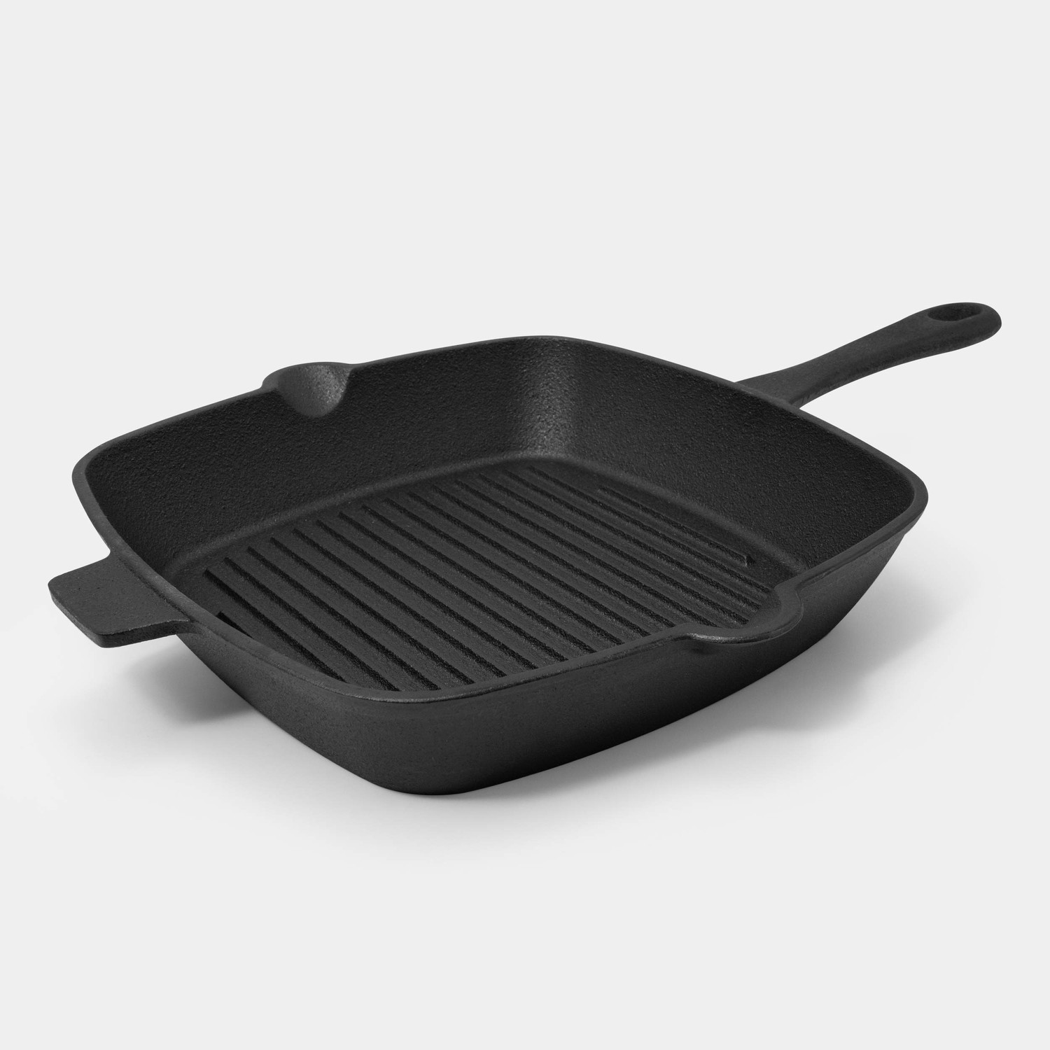 Excelsteel 440 10 Inch Square Cast Iron Grill Pan