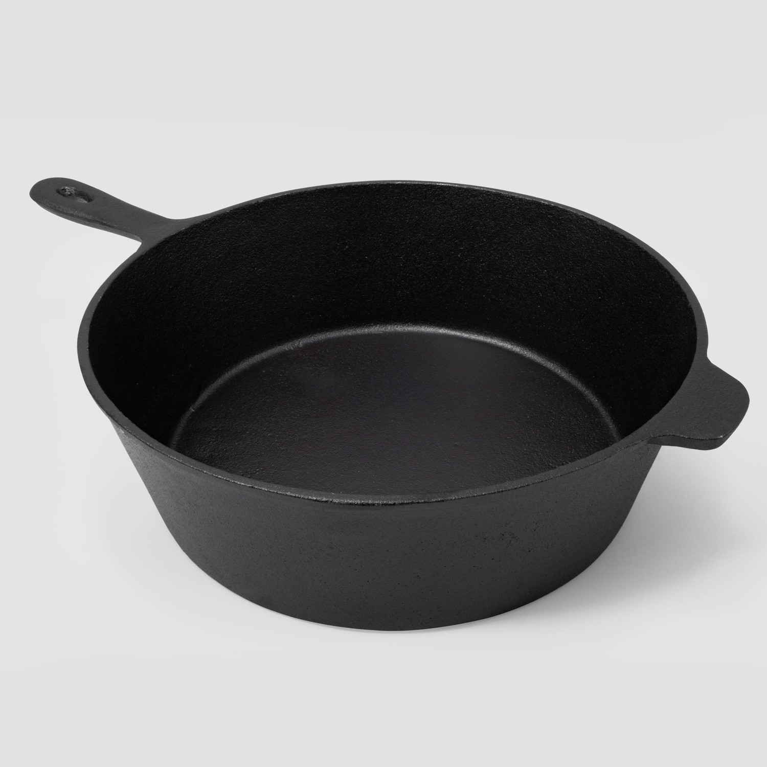 Excelsteel 442 12 Inch Cast Iron Chicken Fyer Preseasoned