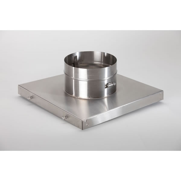 6" HomeSaver UltraPro/Pro 304-Alloy Stainless Steel Terra Cotta 9" X 9" Collar Plate