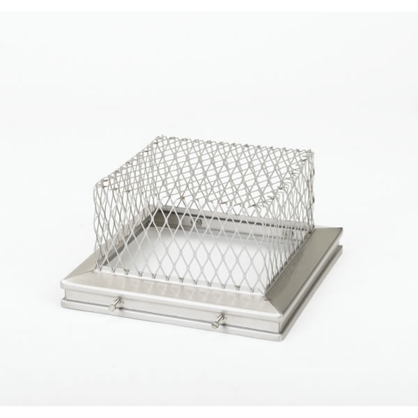 13" X 13" Gelco Stainless Steel Animal Guard, 18-Ga., 5.5" High Screen