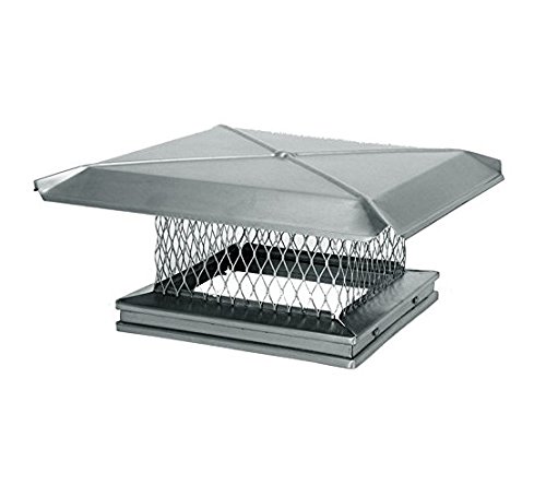 8" X 17" Gelco Stainless Steel Single-Flue Chiminey Cap, 304-Alloy