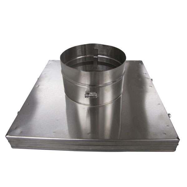 5.5" HomeSaver UltraPro/Pro 304-Alloy Stainless Steel Terra Cotta 13" X 13" Collar Plate