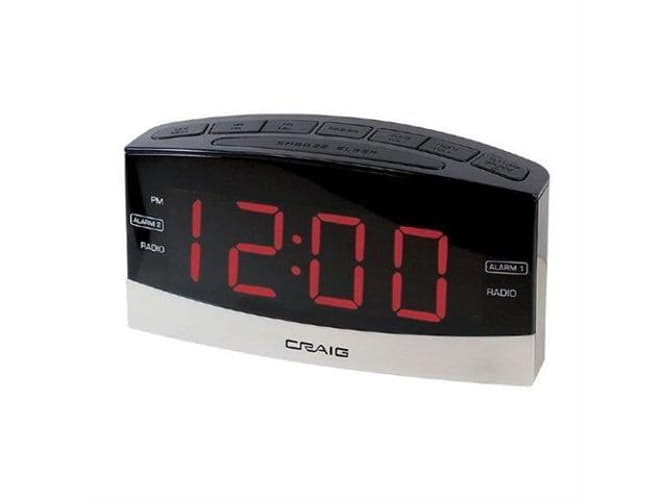 Craig CR41806BT Dual Alarm Clock Ppl Am Fm Radio & Bluetooth