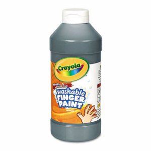 Washable Finger Paint, Black, 16 oz