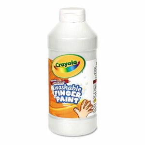 Washable Finger Paint, White, 16 oz