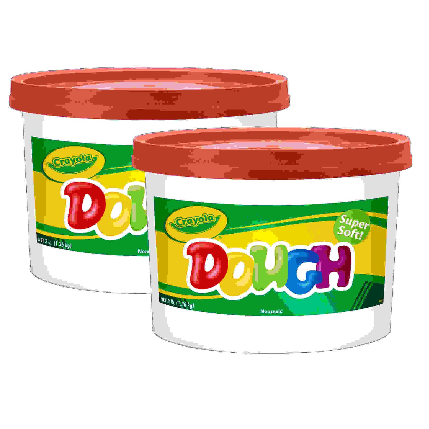 Super Soft Modeling Dough, Red, 3 lbs. Bucket, Pack of 2