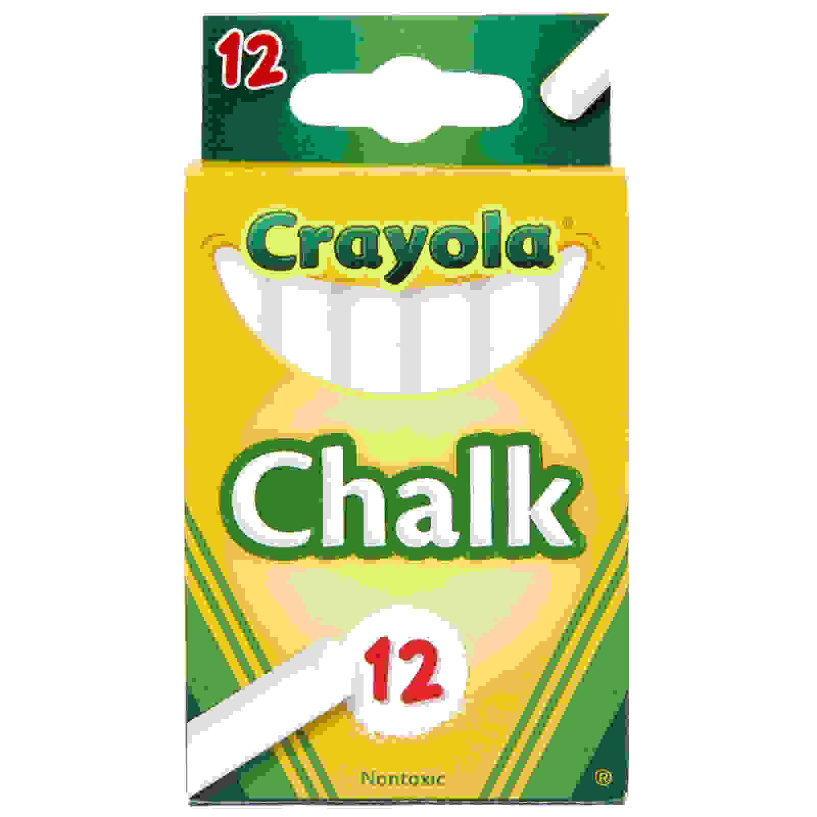 White Chalk Sticks, 12 Count