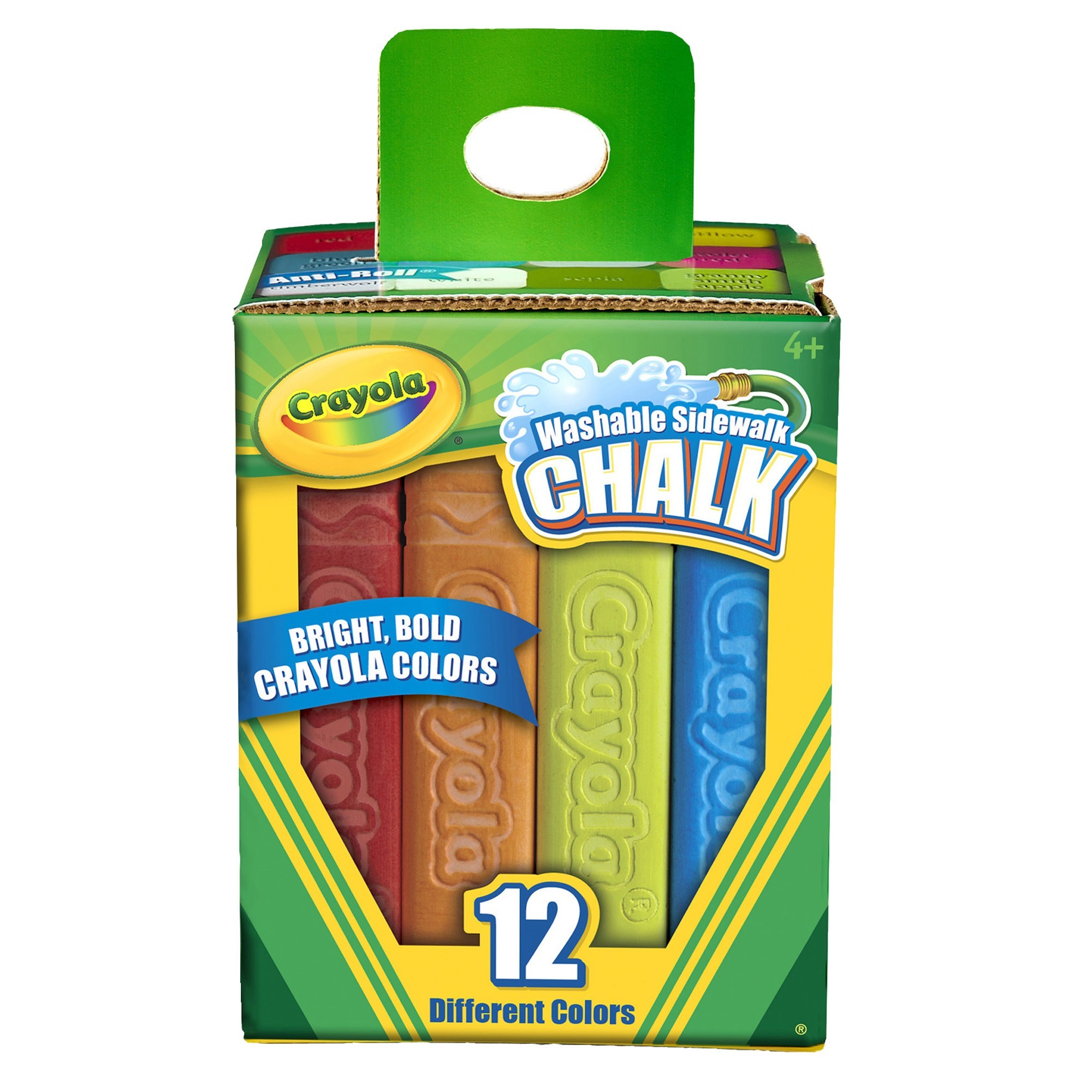 Washable Sidewalk Chalk, 12 Count