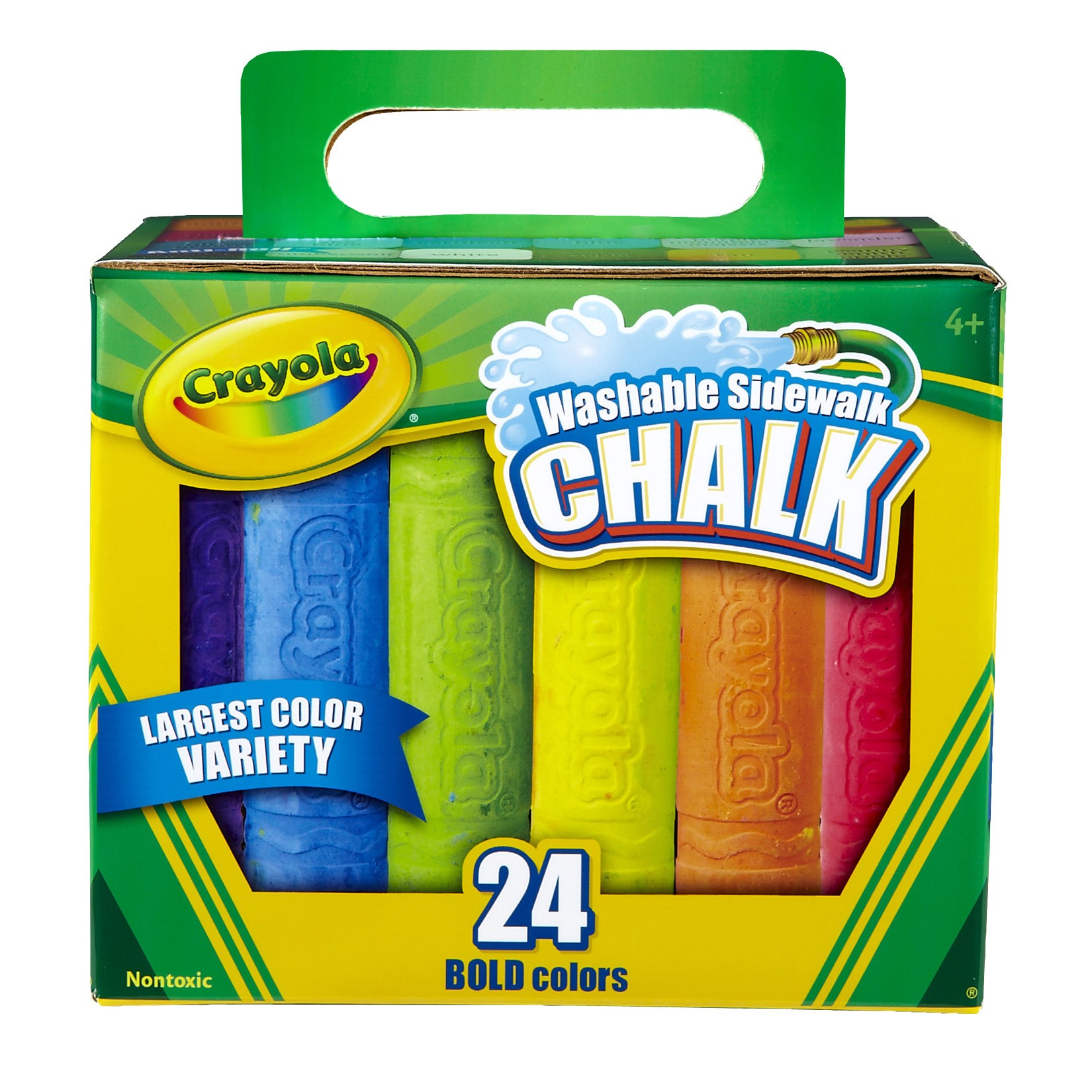 Washable Sidewalk Chalk, 24 Colors