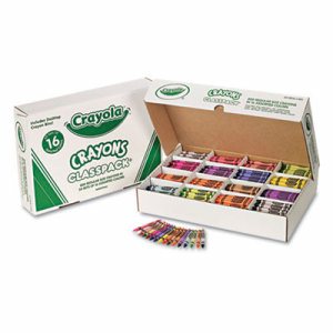 Crayon Classpack, Reg Size, 16 Colors, Pack of 800