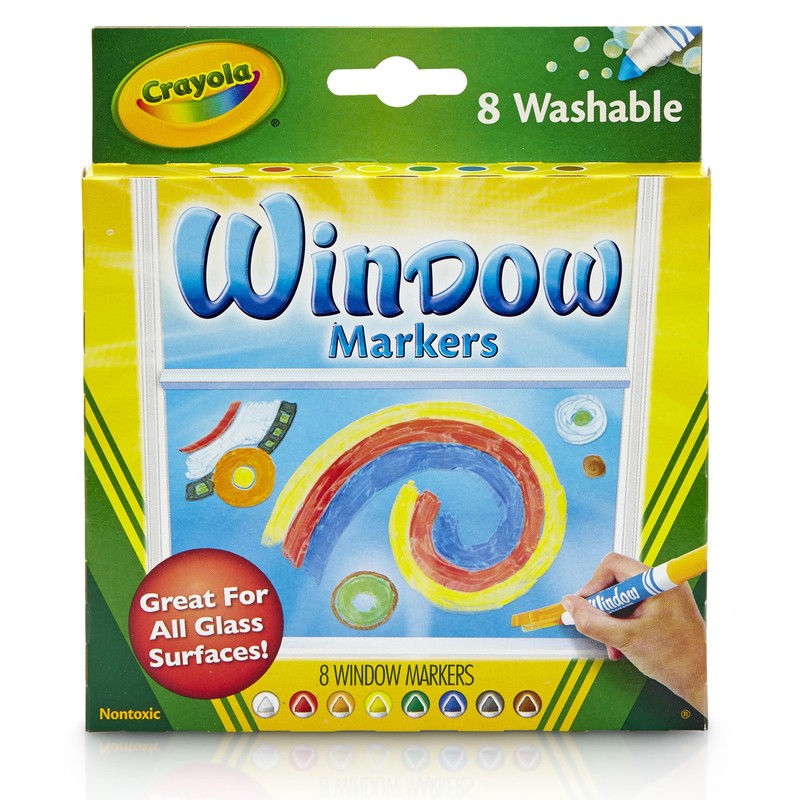 Washable Window Markers, 8 Count