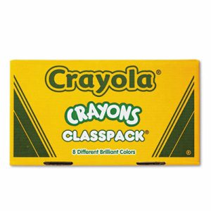 Crayon Classpack, Large Size, 8 Colors, 400 Count