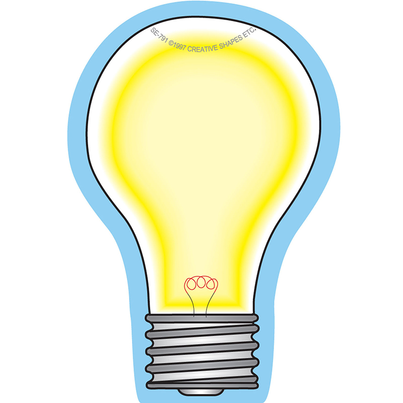 Light Bulb Mini Notepad, 3" x 3", 35 Sheets