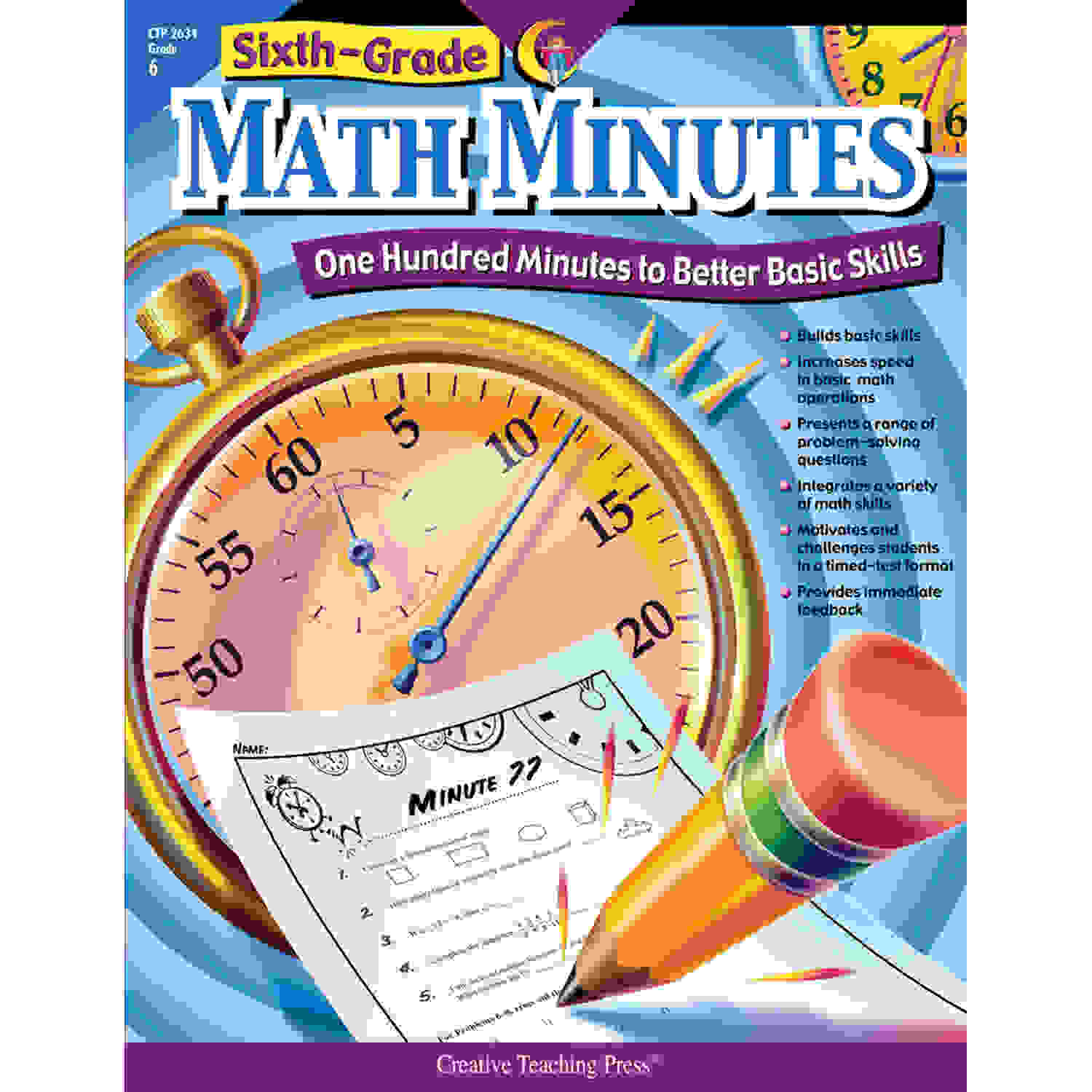 Math Minutes Book, Grade 6