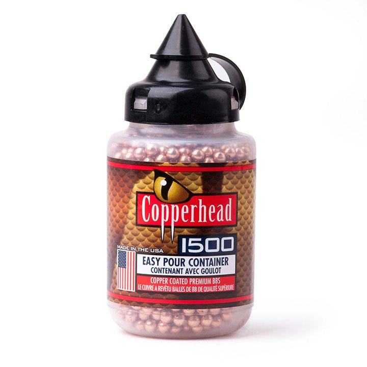 CROSMAN Copperhead Copper Coated BBs - 5.3 Grain (1500 Count)