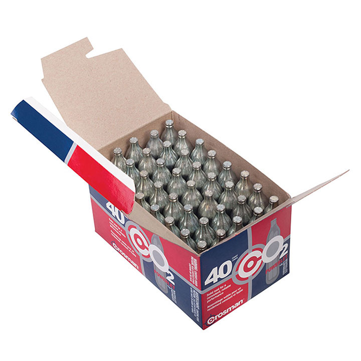 CROSMAN Powerlet 12g CO2 Cartridges 40 Count