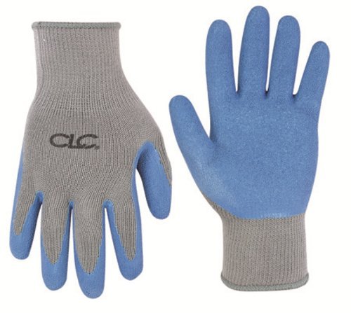 2030L Large Gr/Bl Latex Grip Glove