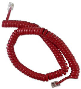 GCHA444012-FCR / 12' RED Handset Cord