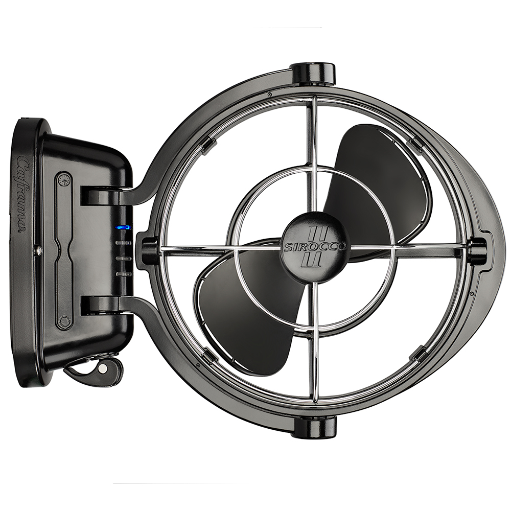 Caframo Sirocco II 3-Speed 7" Gimbal Fan - Black - 12-24V