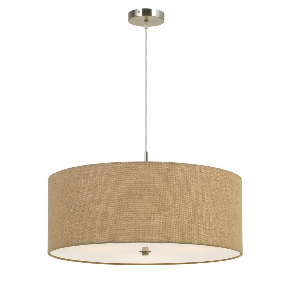 60W X 3 Addison Drum Pendant Fixture. Dia:24"