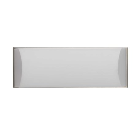 integrated LED 13W, 940 Lumen, 80 CRI Dimmable Vanity Light With Acrylic Diffuser in Brushed Steel