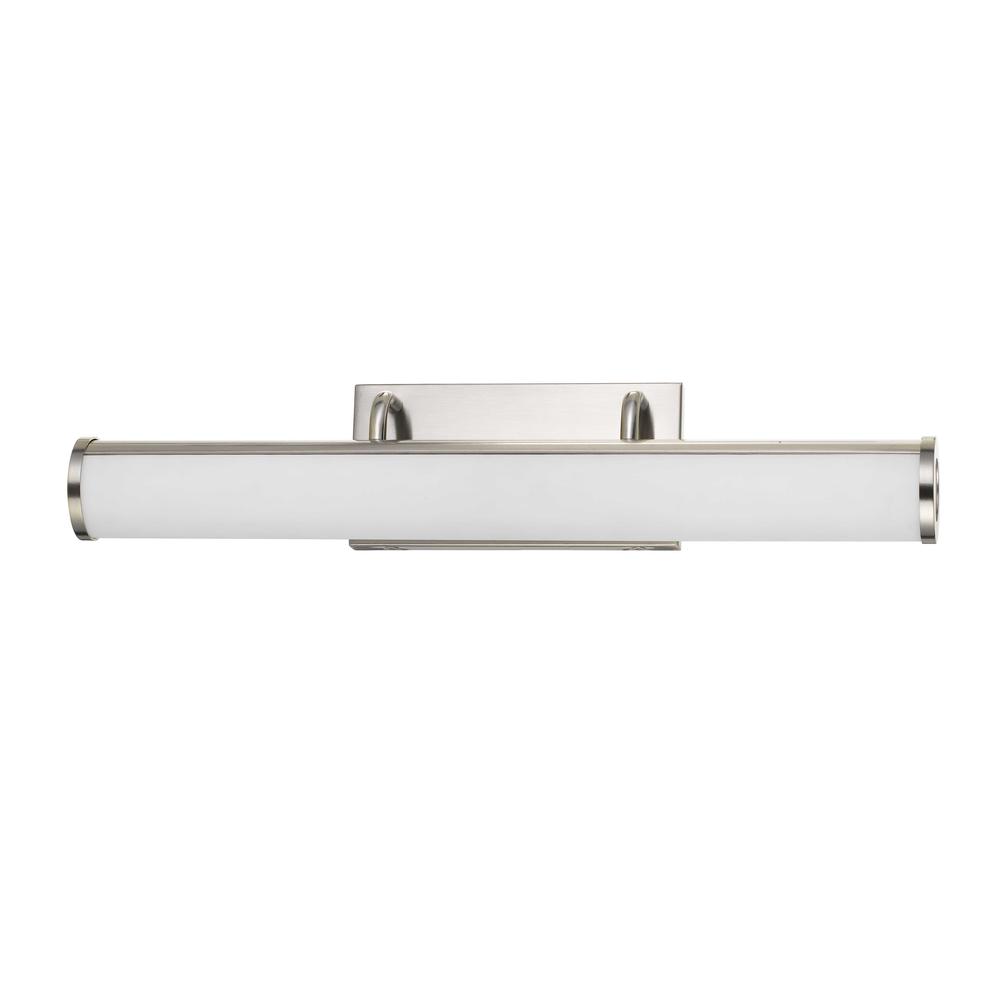 integrated LED 26W, 1950 Lumen, 80 CRI Dimmable Vanity Light With Acrylic Diffuser (color: Brushed Steel)