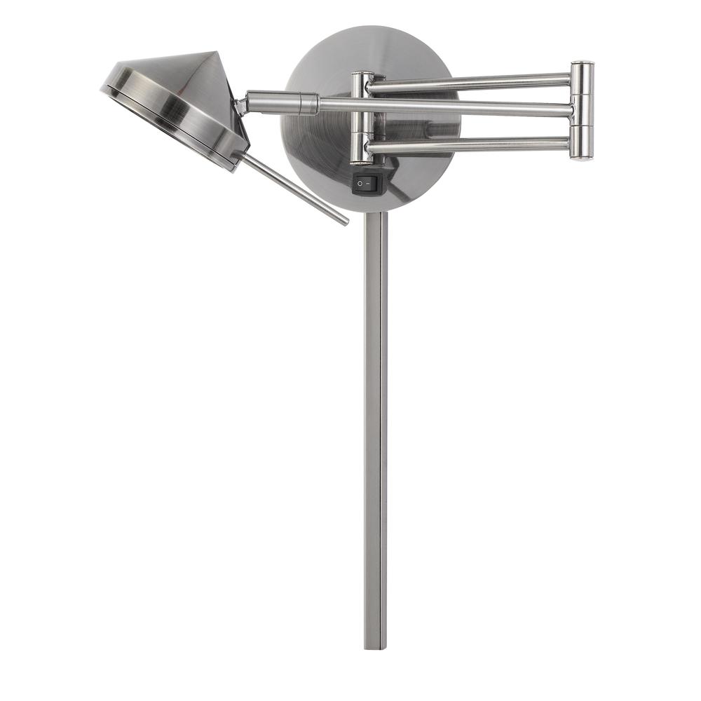 LED 6W Zug Wall Swing Arm Reading Lamp. 3 Ft Wire Cover included, WL2926GM