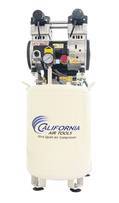 California Air Tools 10020DC Ultra Quiet & Oil-Free 2.0 Hp, 10.0 Gal. Steel Tank Air Compressor with Air Drying System (110V 60H