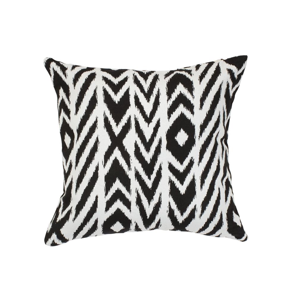 18IN X18IN PACIFICA ACCENT THROW PILLOW IN FIRE ISLAND CHARCOAL OLEFIN