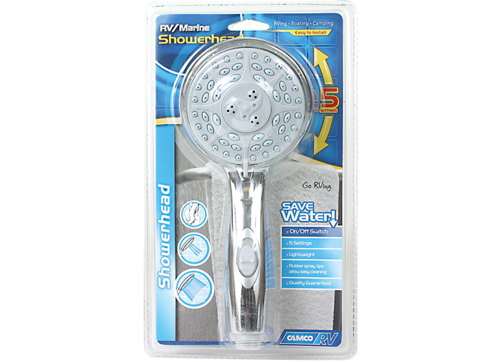 Shower Head-Chrome W/On/Off Sw