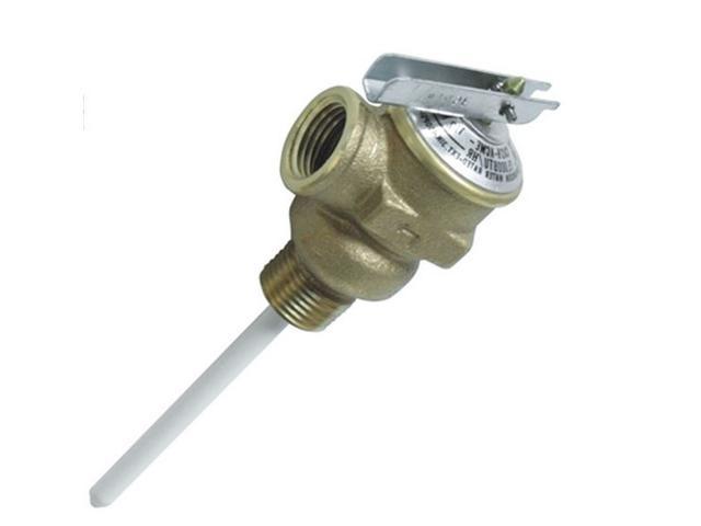 T & P Valve 1/2In W/ 4In Probe Coated, 150Psi, Bulk