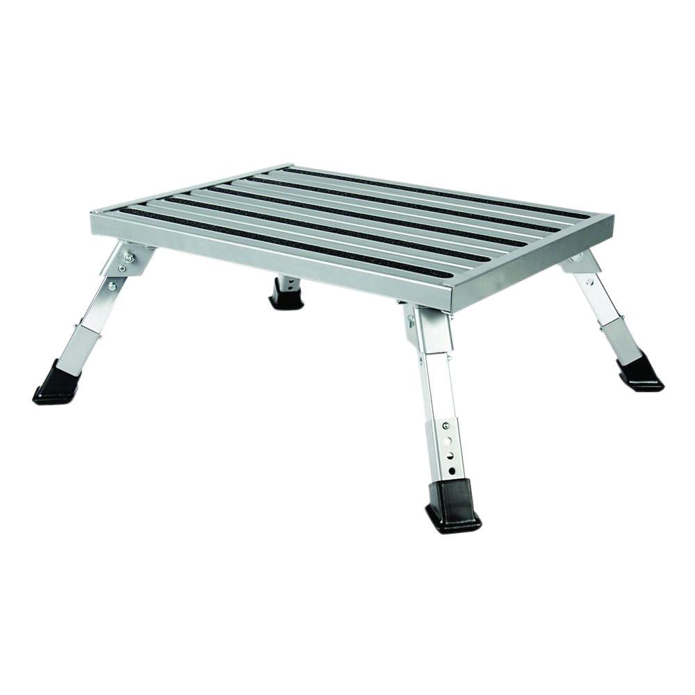 Step Stool, Aluminum Platform Step, Adjustable Height