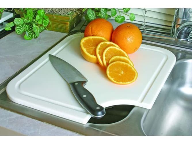 Sink Mate Cutting Board White 12-1/2In X 14-1/2In