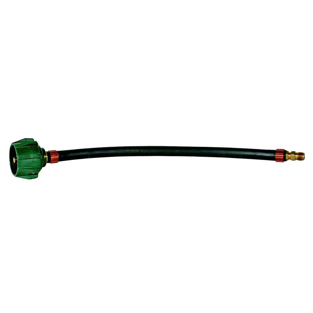 PIGTAIL PROPANE HOSE CONN,12IN,CCSAUS,CLAMSHELL