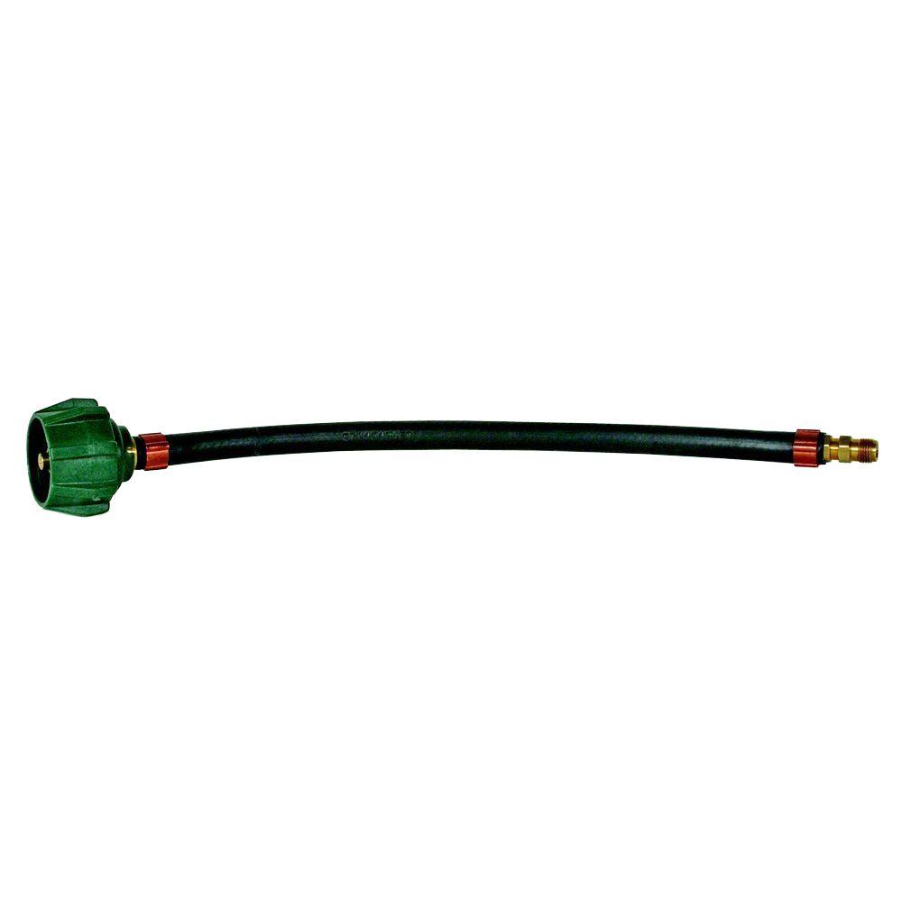 Pigtail Propane Hose Conn,12In,Ccsaus,Clamshell