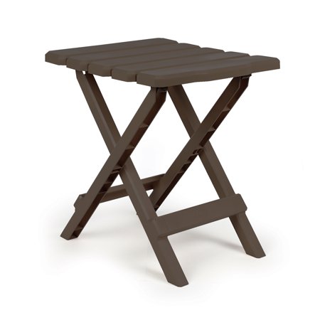 Table, Adirondack Style Quick Folding, Plastic, Sm, Mocha