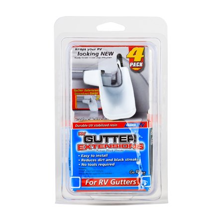 GUTTER EXTENSIONS WHITE SET OF 4 (2 LEFT/2 RIGHT)