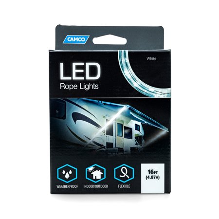 LED ROPE LIGHT WHITE 16FT (E/F)