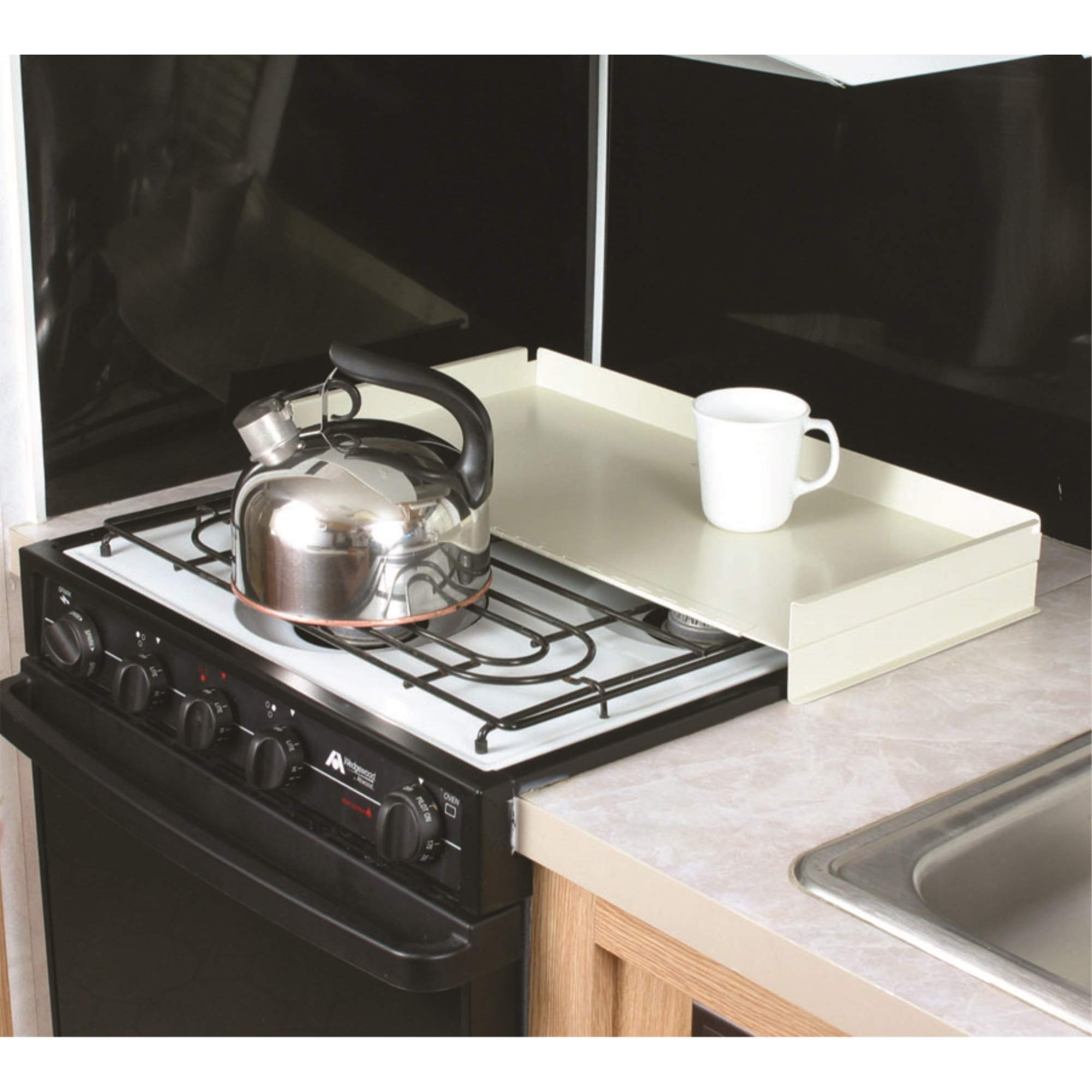 STOVE TOP COVER WHITE UNIVERSAL FIT