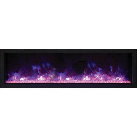 55" Extra Slim Indoor or Outdoor Electric Built-in only with black steel surround
