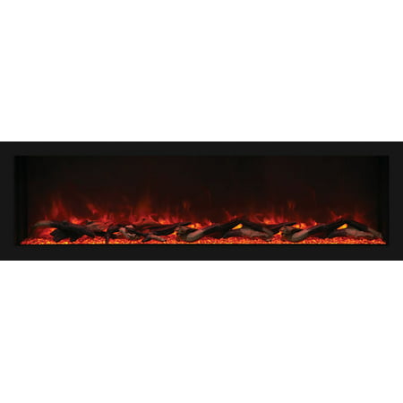 55" Deep Indoor or Outdoor Electric Built-in only with black steel surround